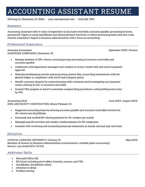 senior accounts assistant resume examples|9 Accountant Assistant Resume Examples for 2024